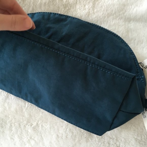 Kipling Zadok Night Teal Tonal Cosmetic Pencil Case Pouch Bag Accessory nwt - Picture 12 of 15